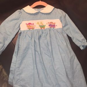 Rare edition 3t circus smocked dress